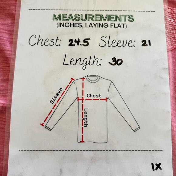 LULU B | Womens Pullover Cotton Top Sequin Trim Size 1X Pink Whimsical Lagenlook - Picture 6 of 10